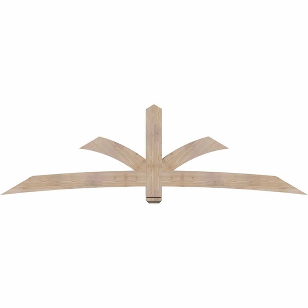 Ekena Millwork Davenport Smooth Timber Gable Bracket, Douglas Fir, 108"W x 31 1/2"H x 5 1/2"D x 5 1/2"F, 7/12 Pitch GBW108X31X0606DAV00SDF - main